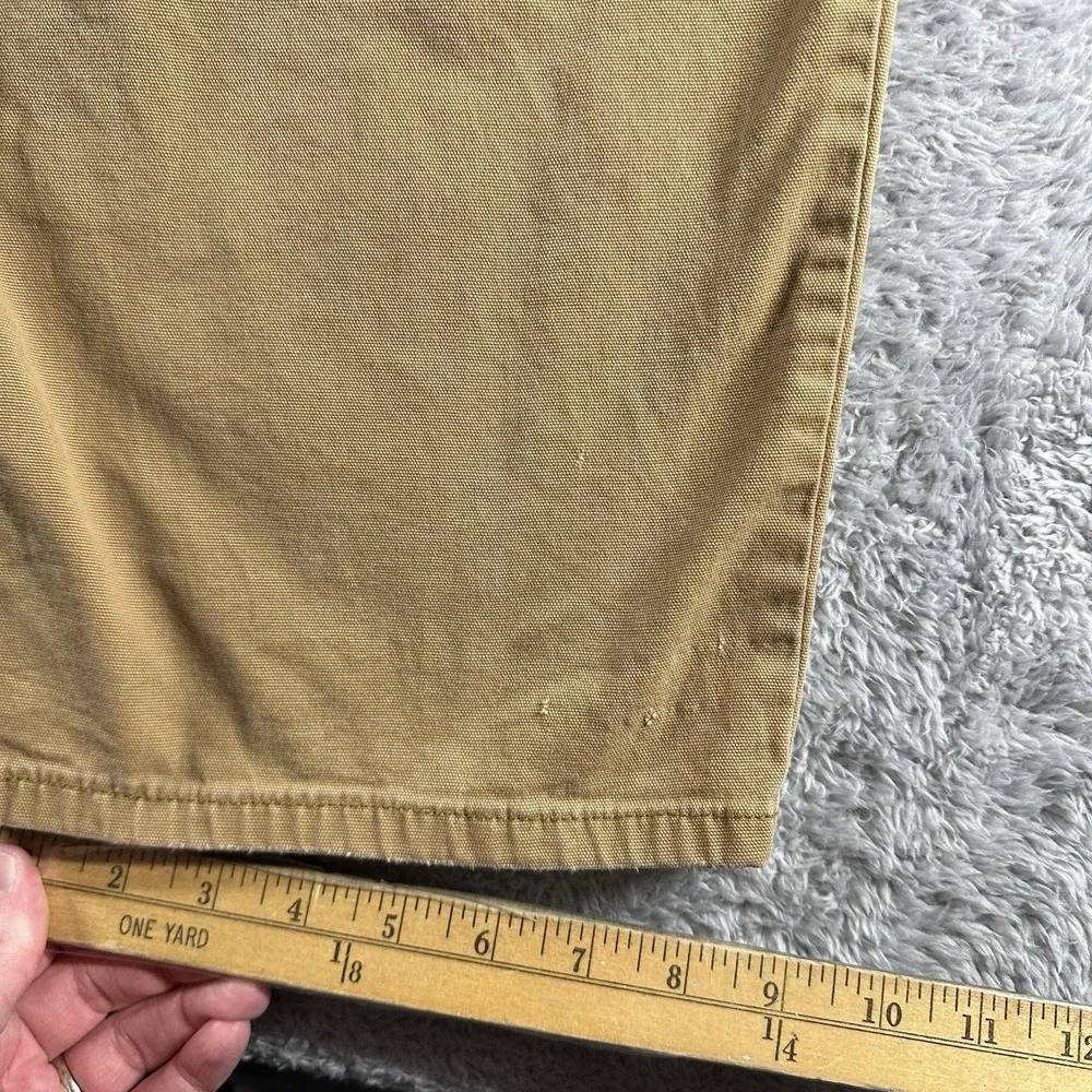 Carharrt Canvas Utility Pants Mens 46x30 (Fits 44x28) Relaxed Fit Brown Distress
